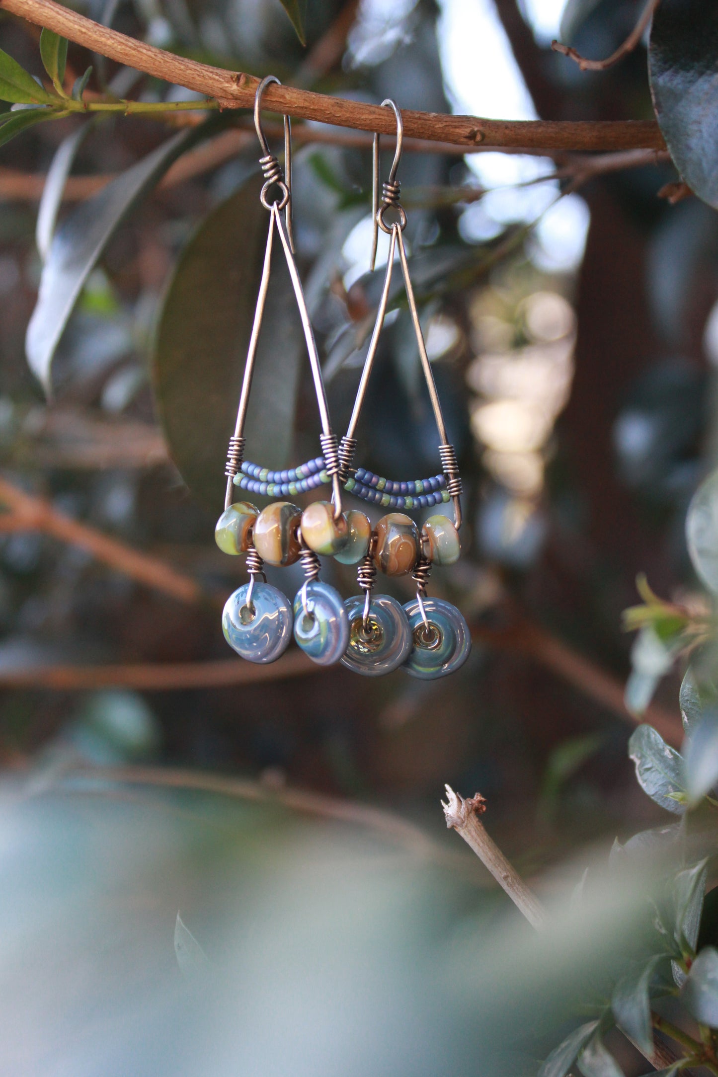 Boho vibe statement dangles