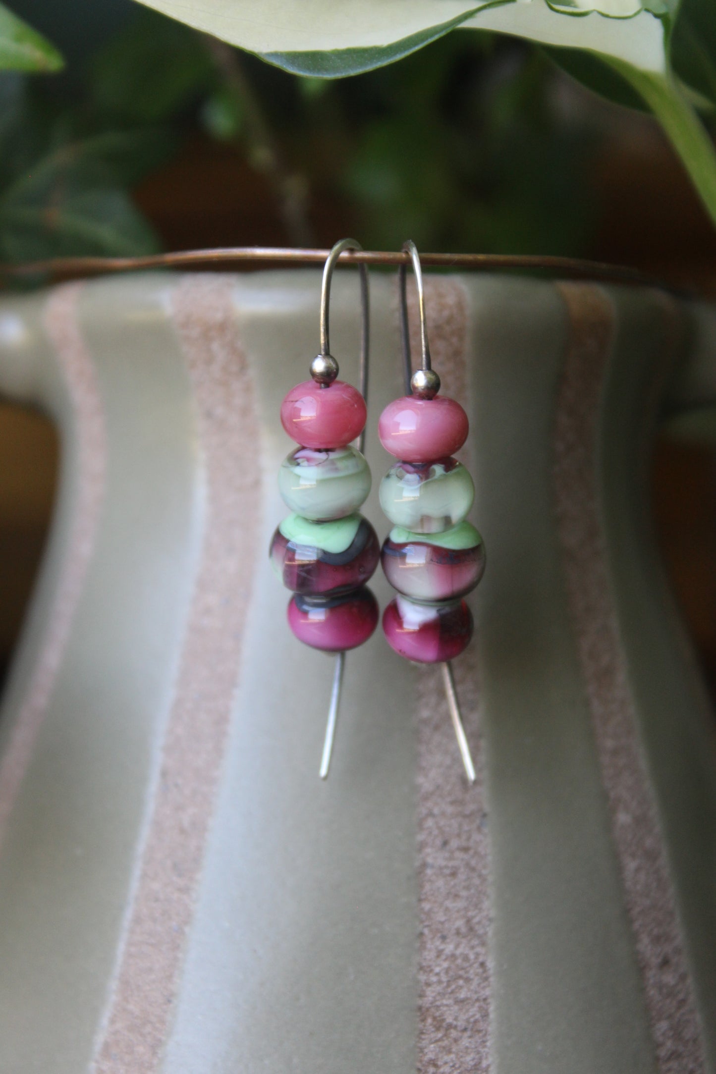 Stacked dangles - candy apples