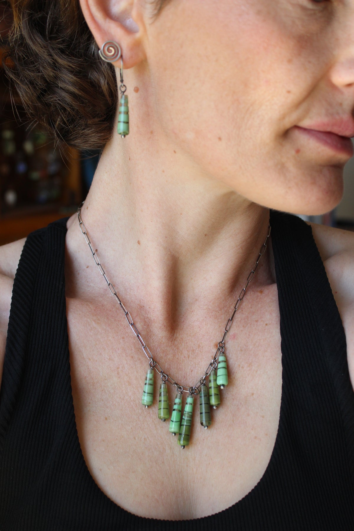 Custom order - chandelier necklace