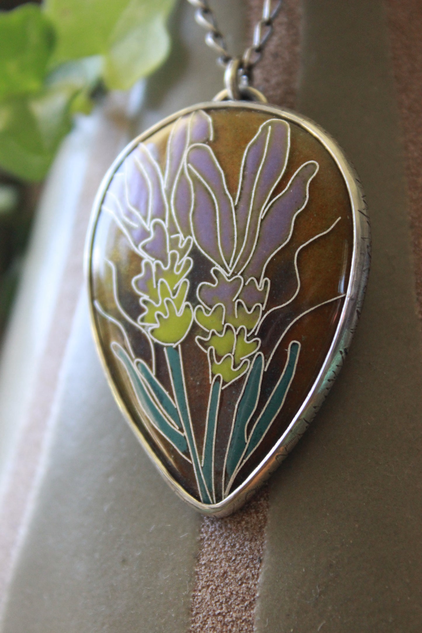 Earthy Lavender Cloisonné