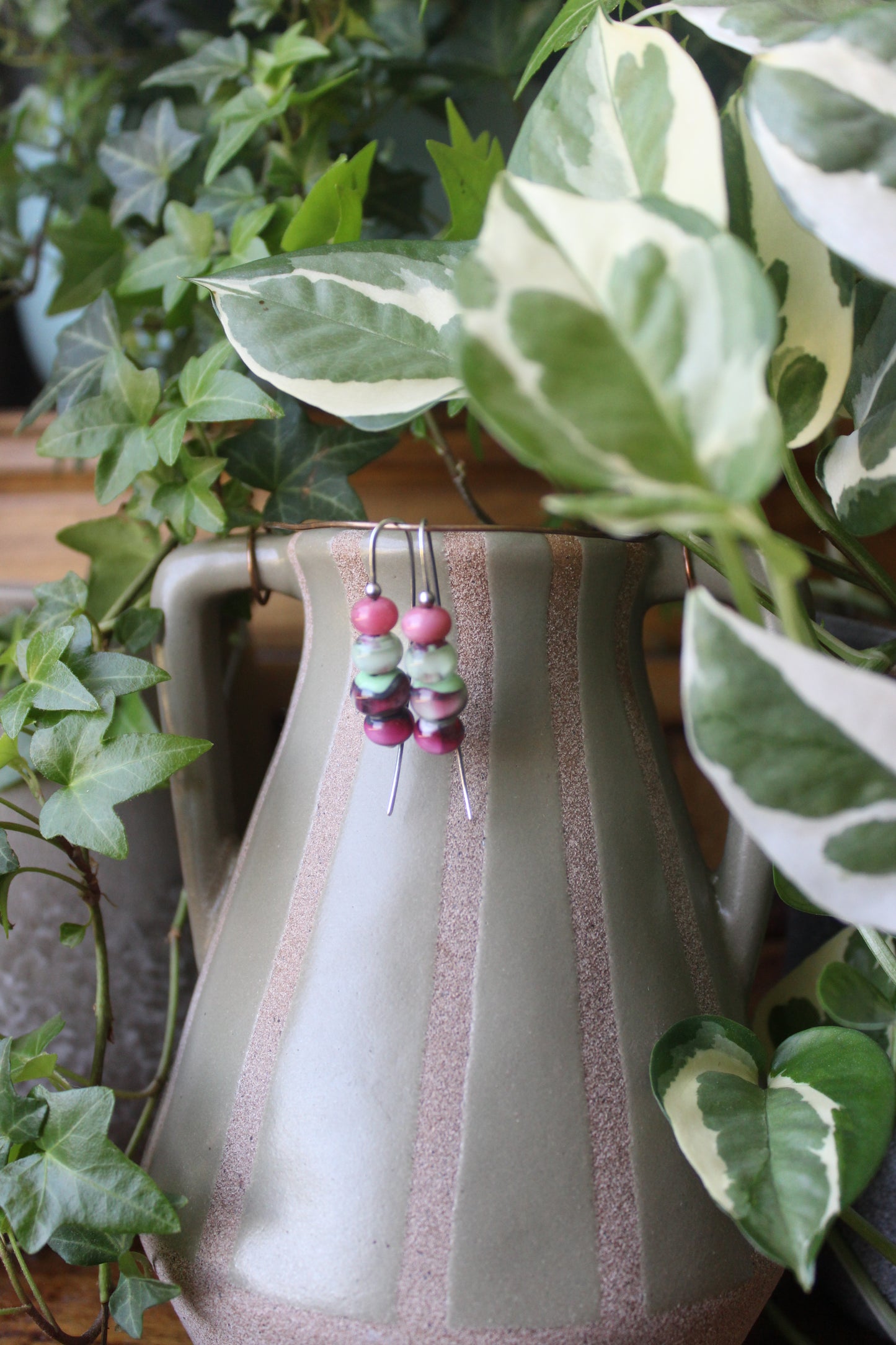 Stacked dangles - candy apples