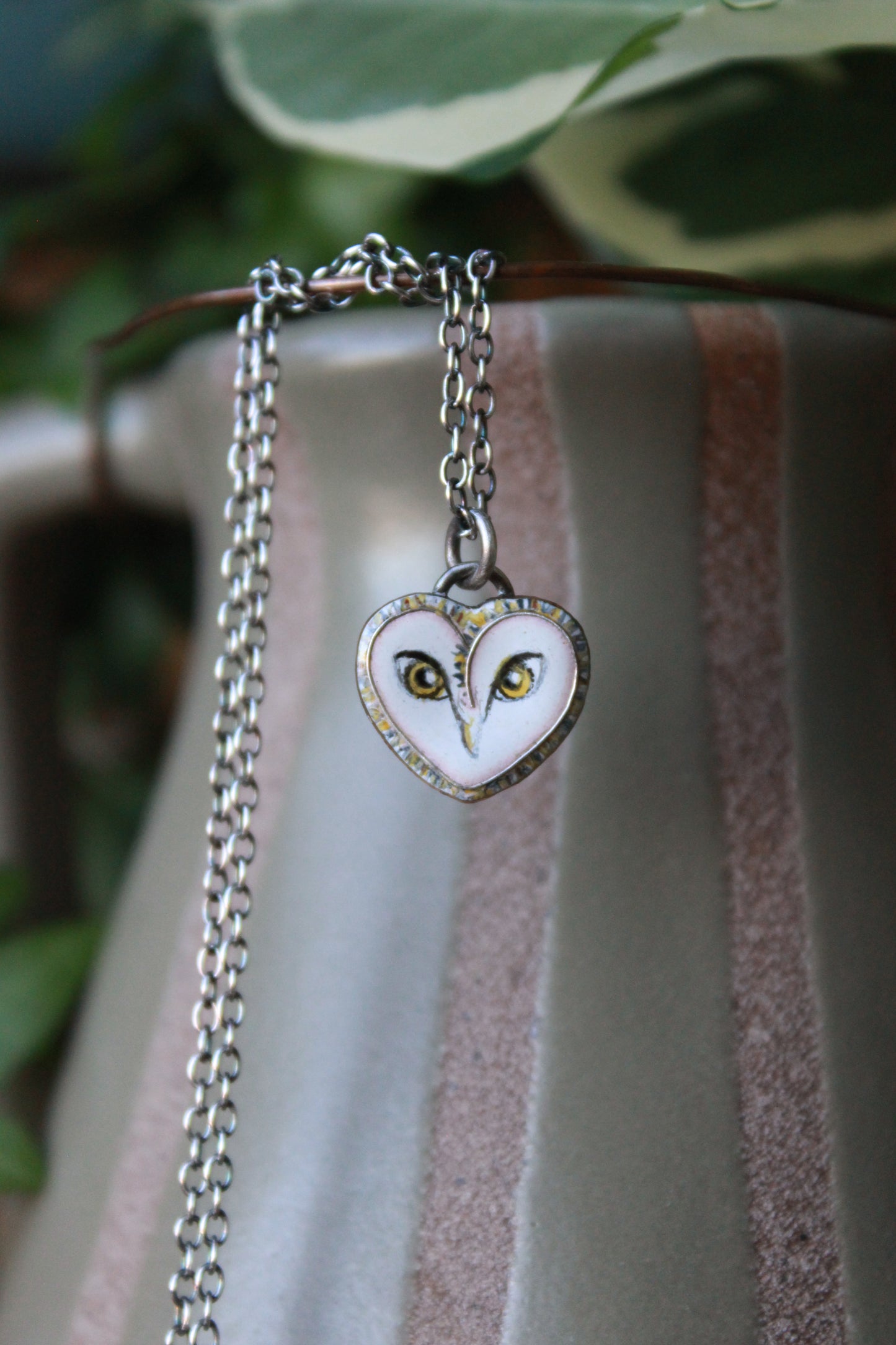 Mini Barn Owl Necklace