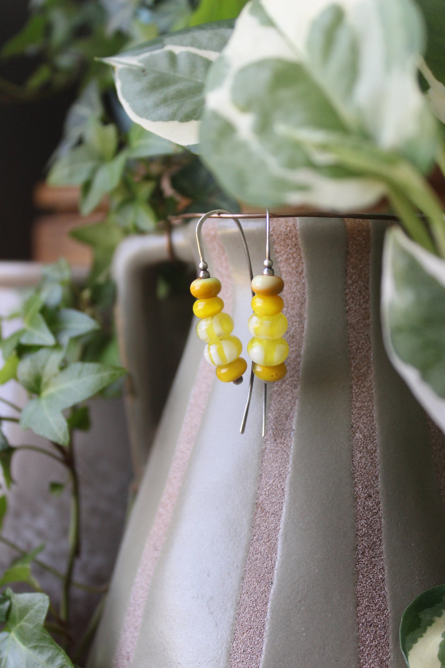 Stacked dangles - sunflowers