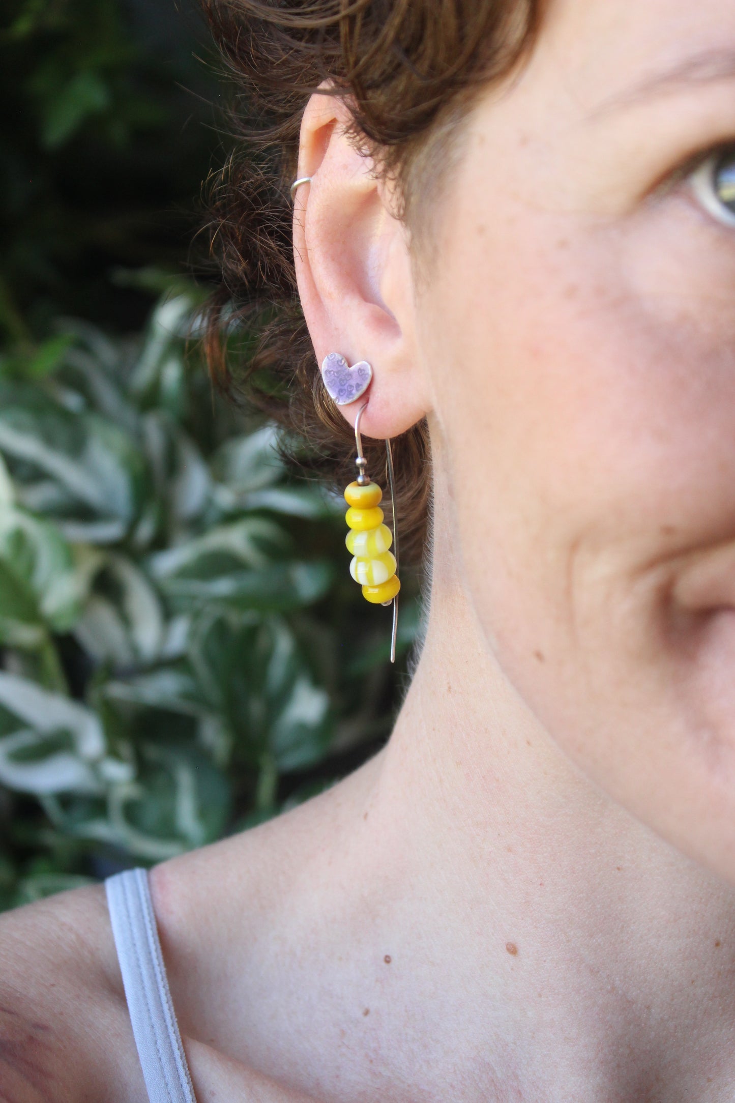 Stacked dangles - sunflowers