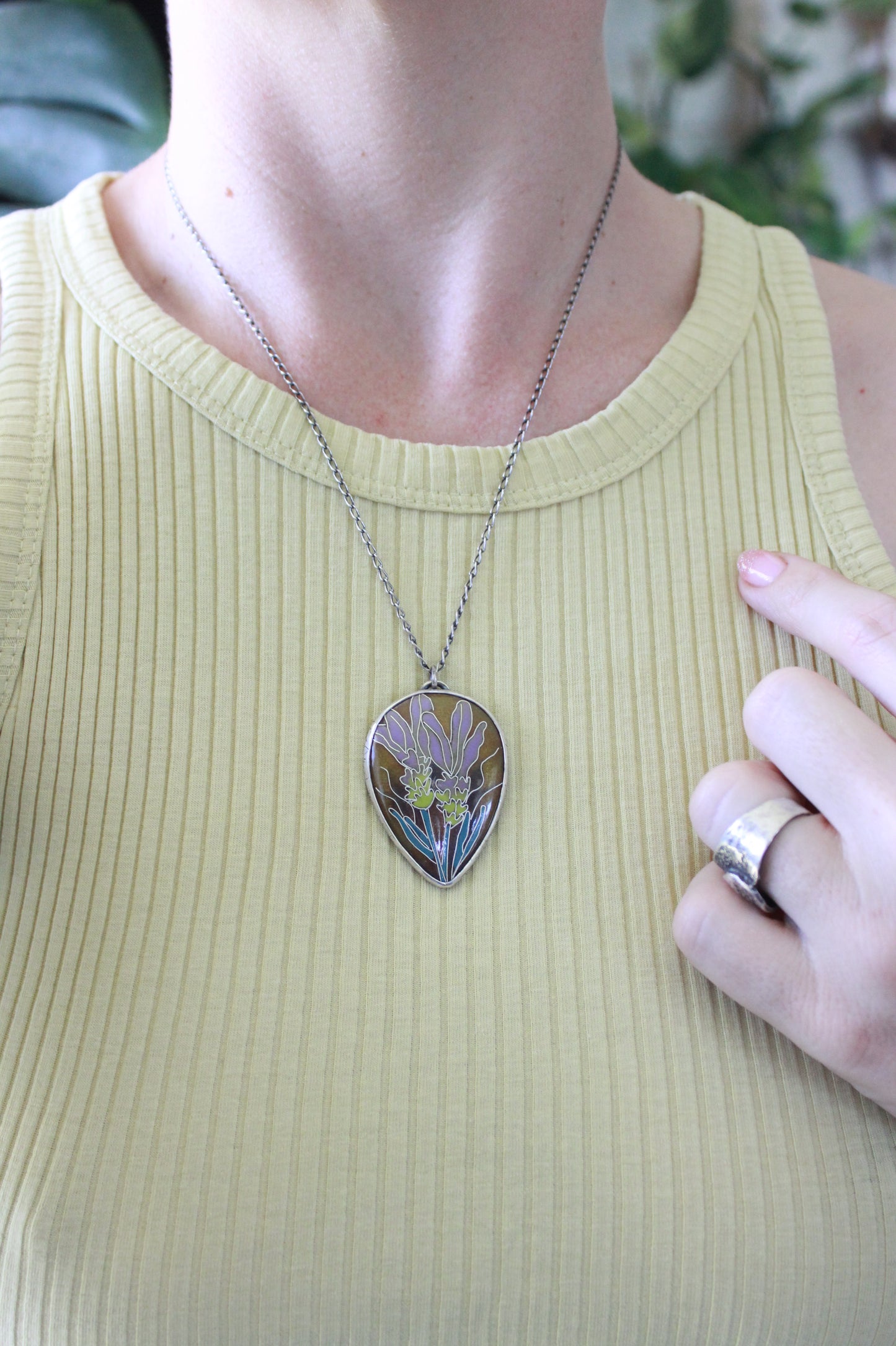Earthy Lavender Cloisonné