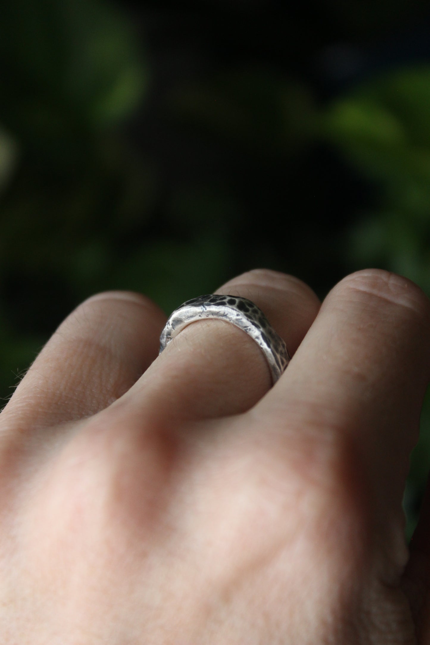 Recycled Silver Textured Ring N/7