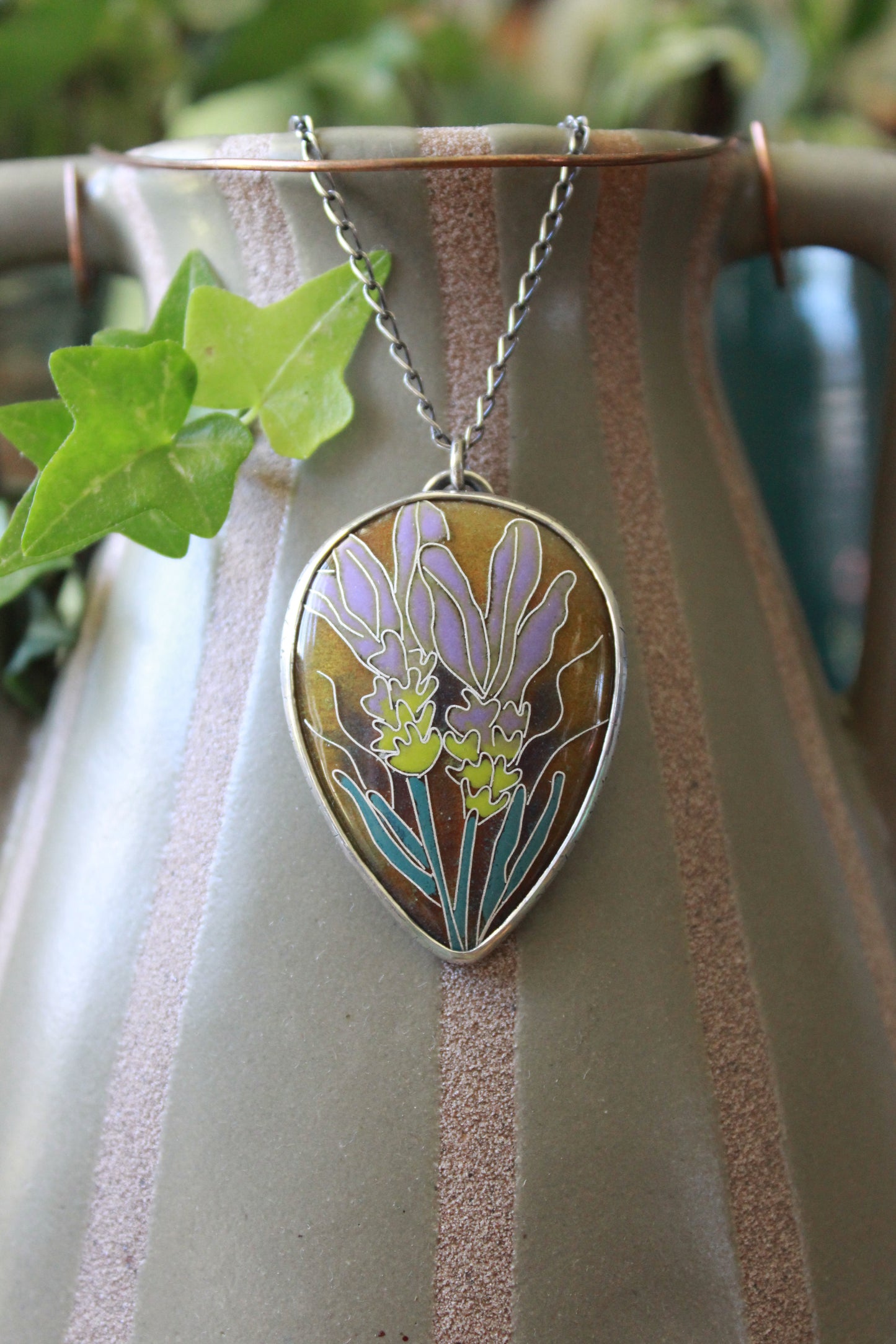Earthy Lavender Cloisonné