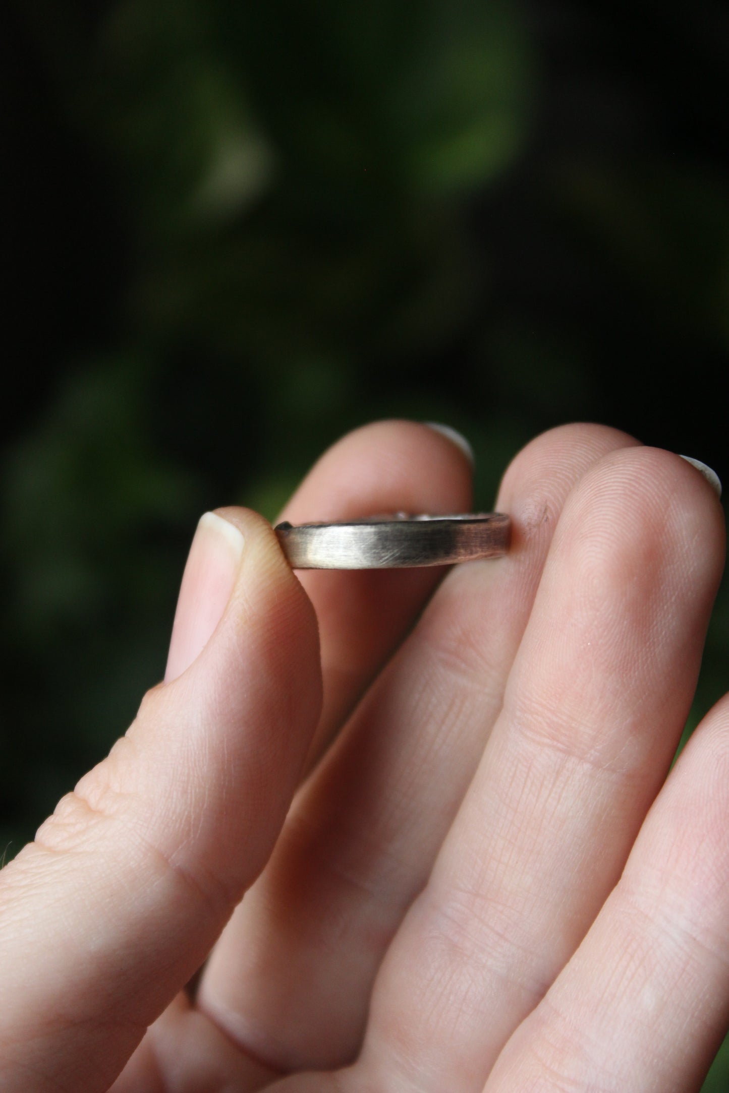 Recycled Silver Textured Ring 0/7.5
