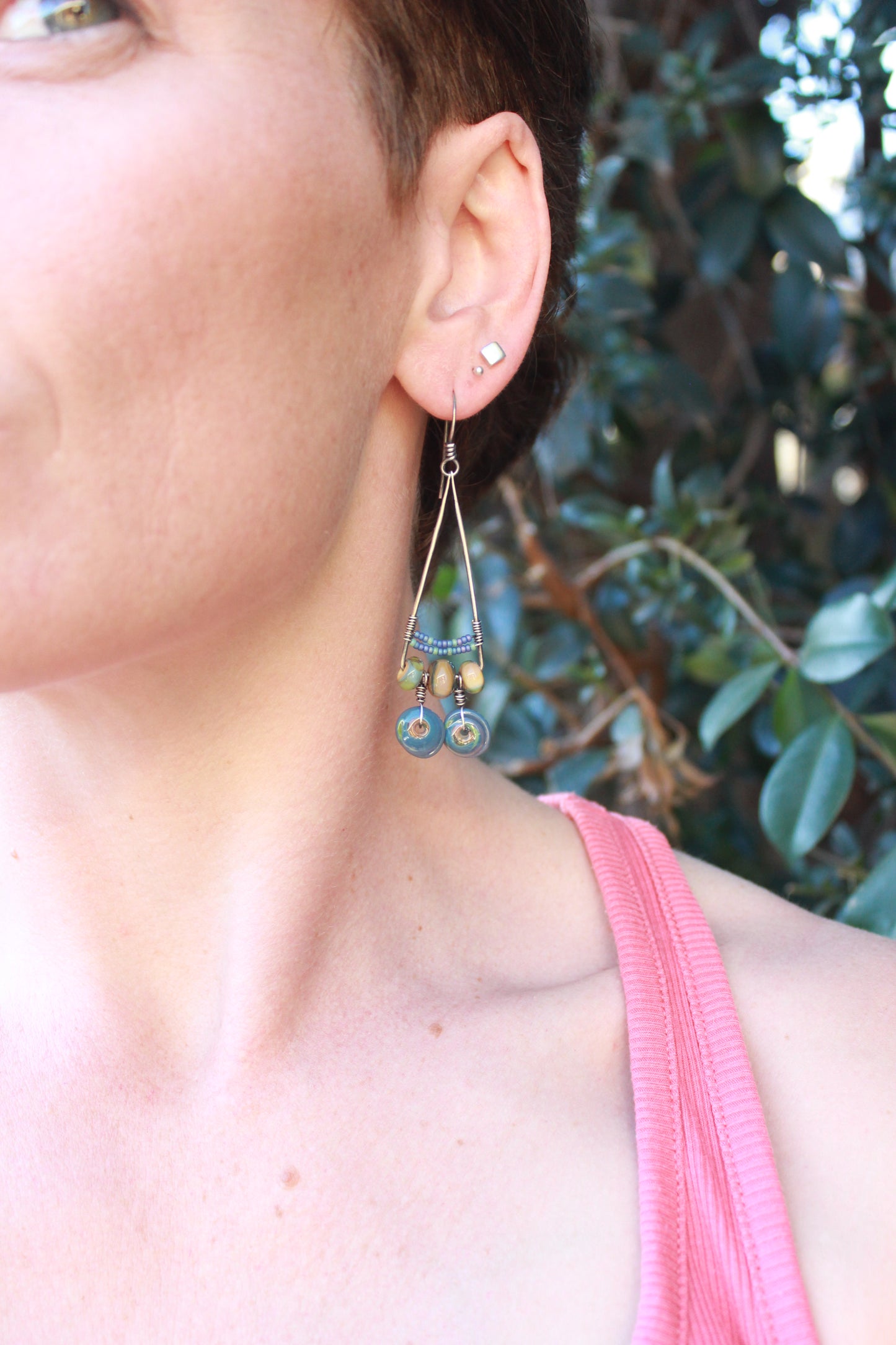 Boho vibe statement dangles