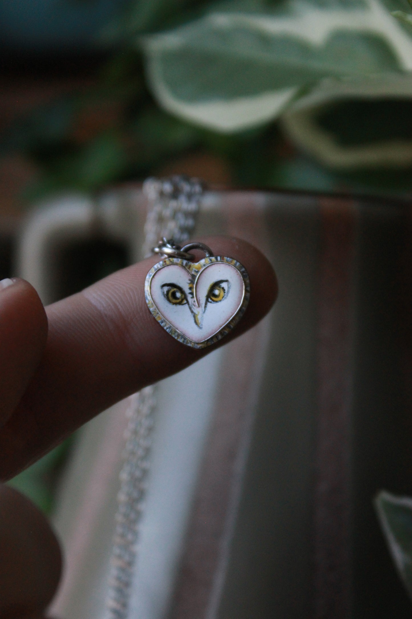Mini Barn Owl Necklace