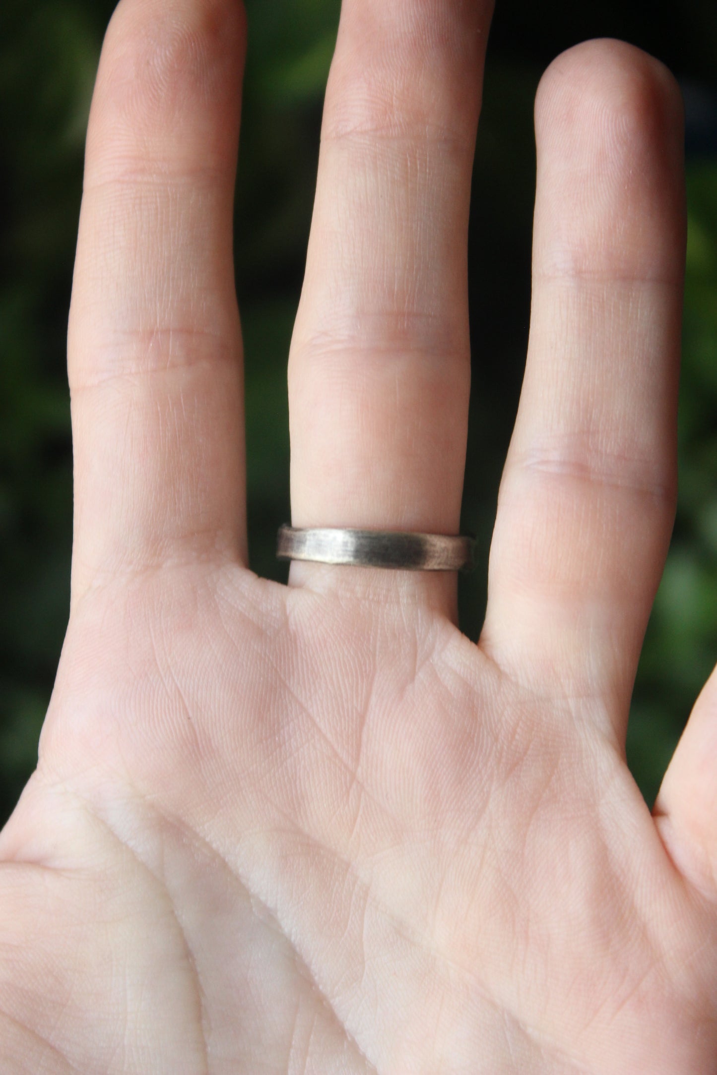 Recycled Silver Textured Ring 0/7.5