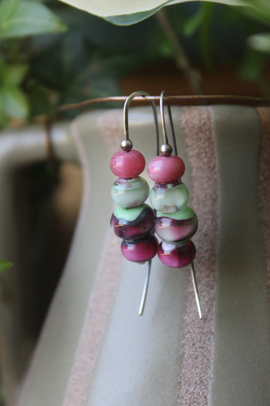 Stacked dangles - candy apples