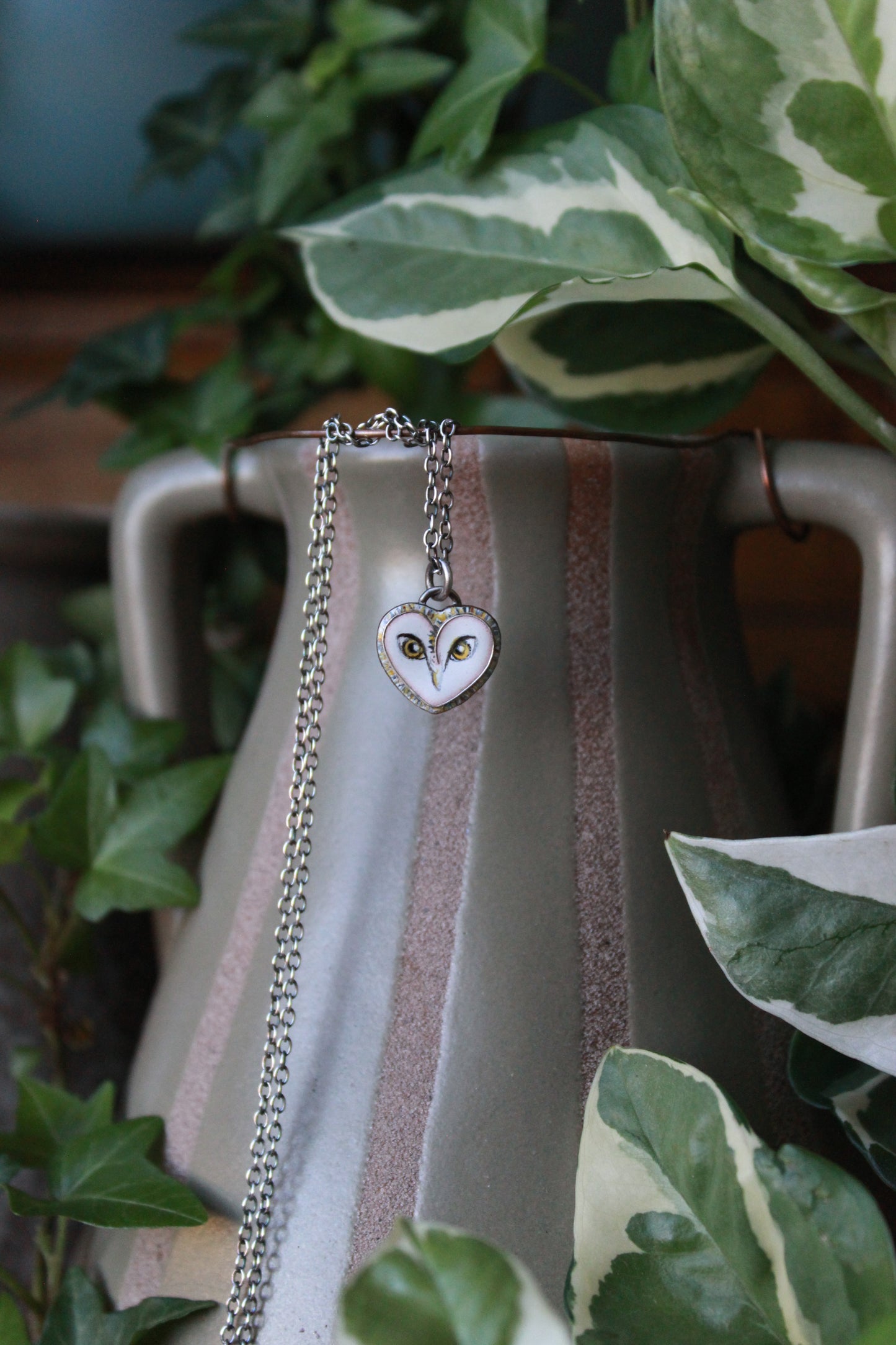 Mini Barn Owl Necklace