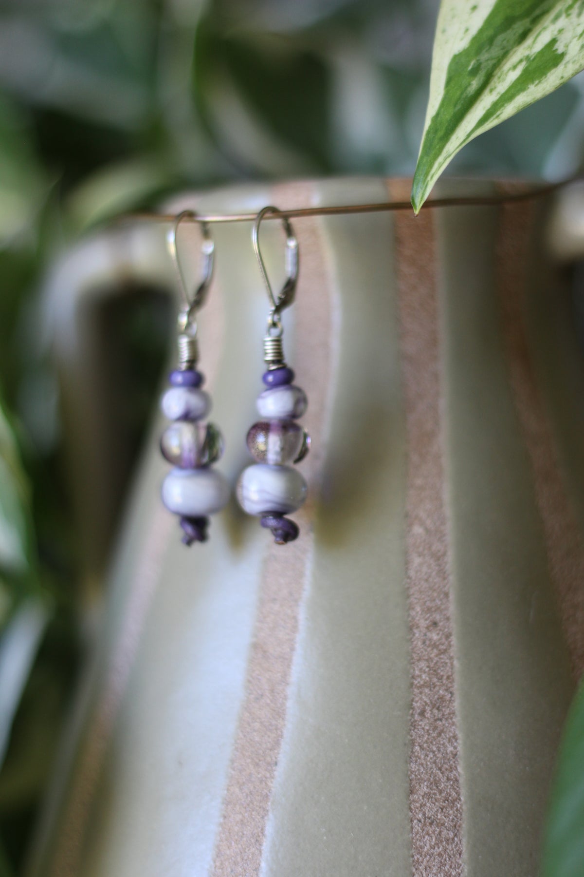 Bead drops -  Leather