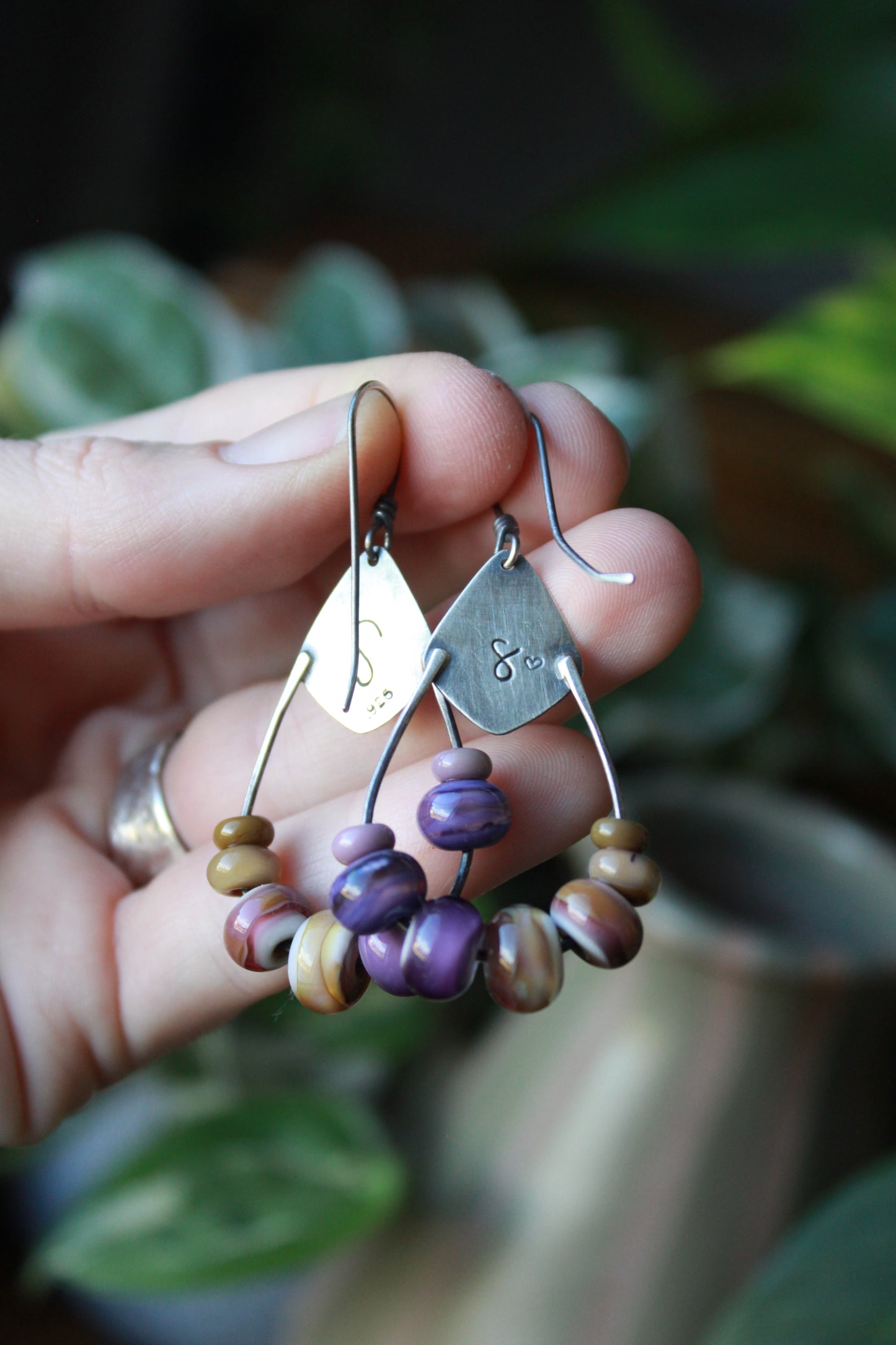 Vintage lavender shields