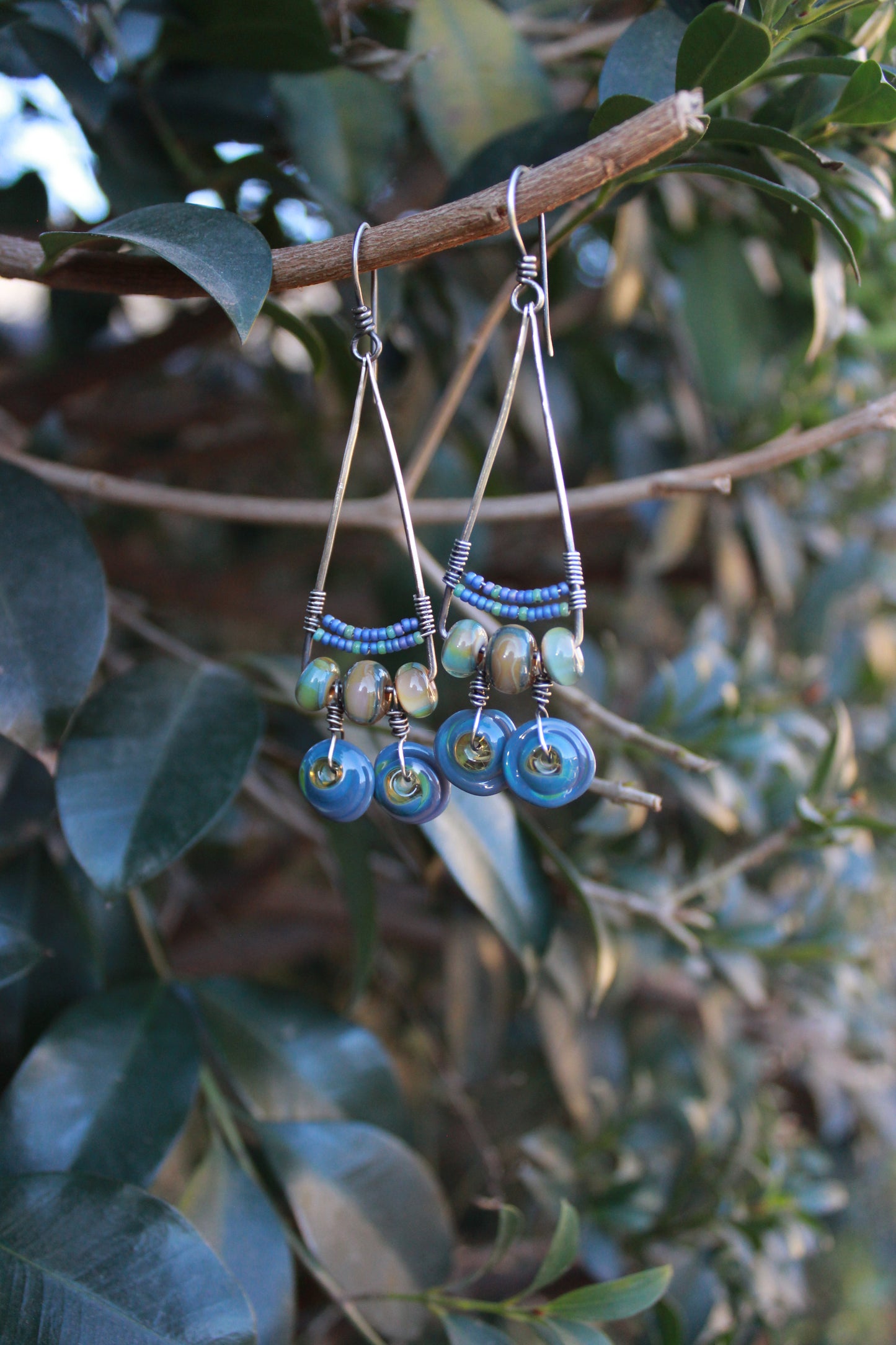 Boho vibe statement dangles
