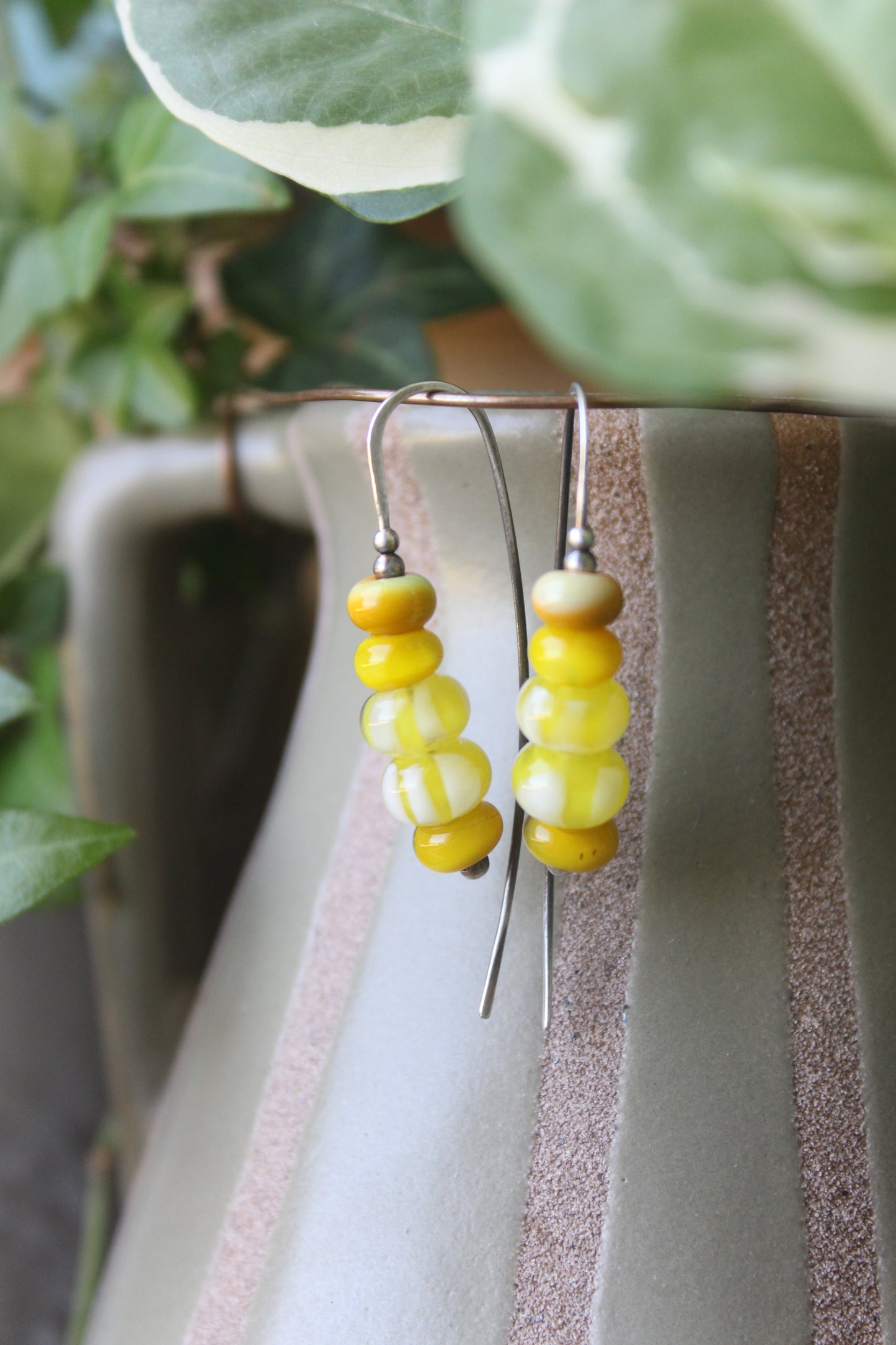 Stacked dangles - sunflowers