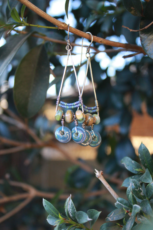 Boho vibe statement dangles