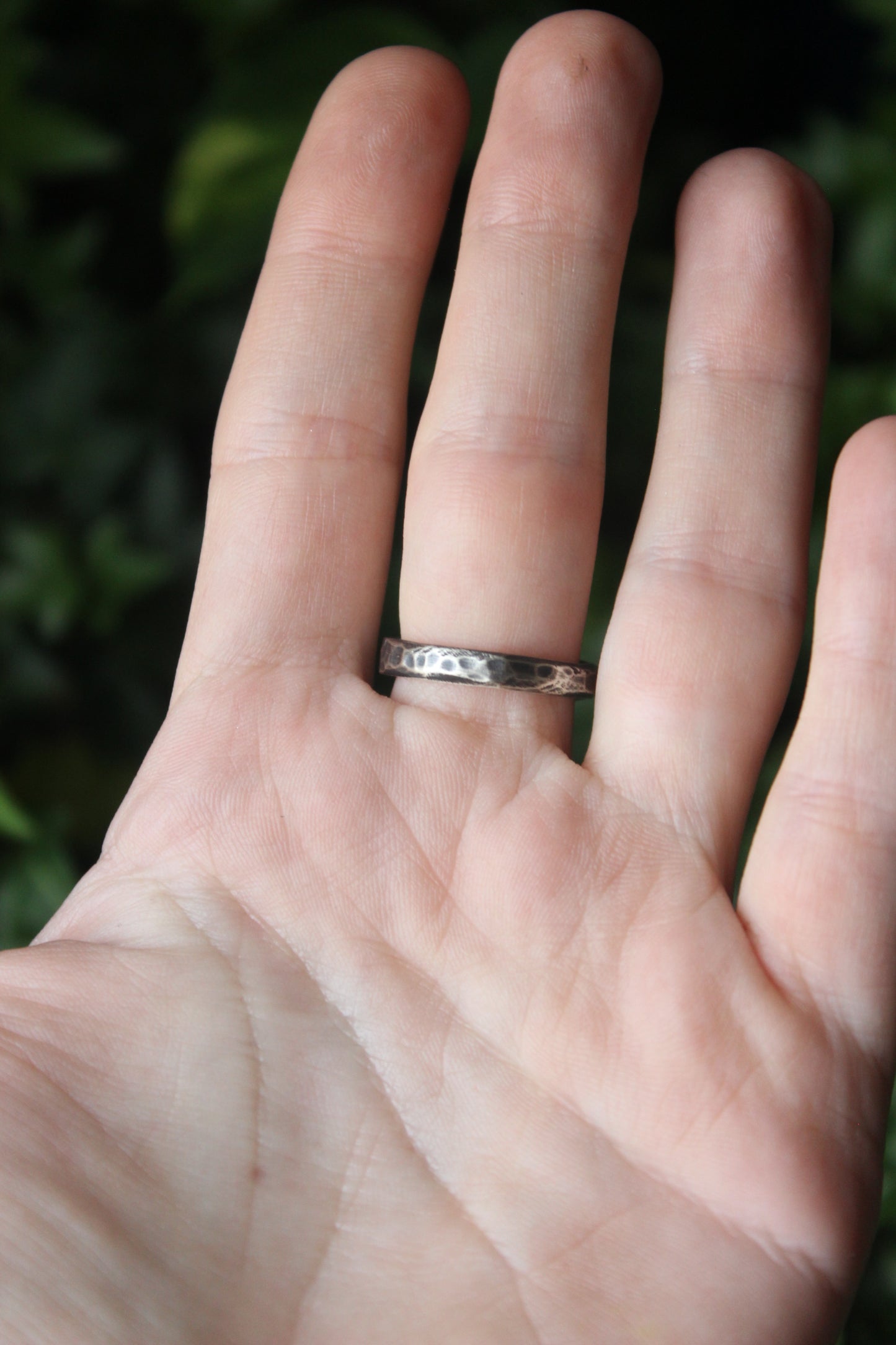 Recycled Silver Textured Ring N/7