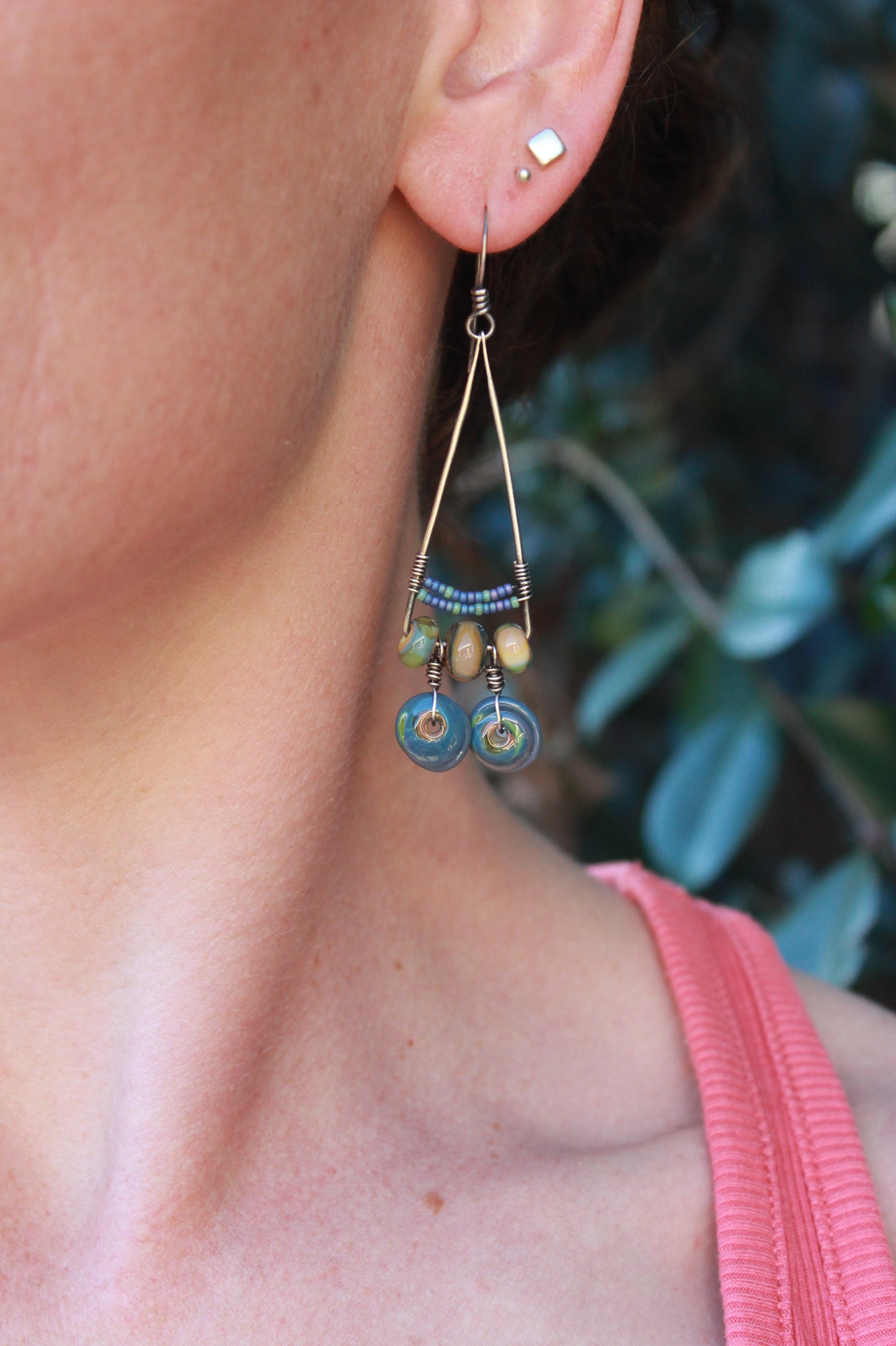 Boho vibe statement dangles